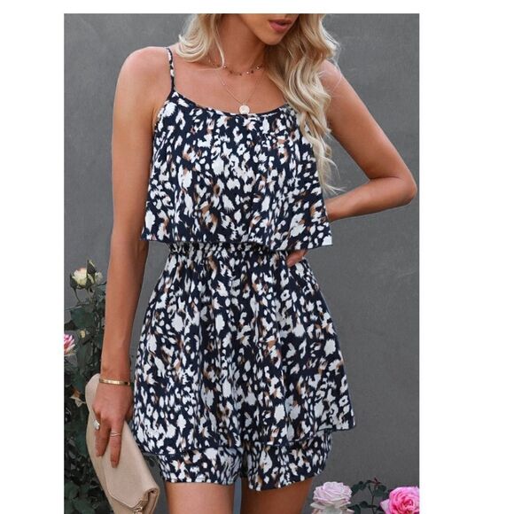 Sexy Sling Floral Jumpsuit - Picture 1 of 4